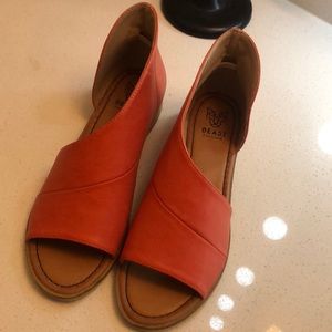 Slip On Open Toe Extreme Cut Out Ankle Flat Bootie